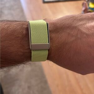 Lime Green Nylon Whoop Band 5.0/MG - One/Peak/Life - Silver Clasp/Hook/Link